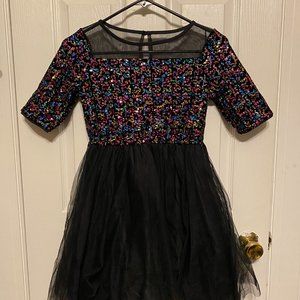 Girls colorful Sequins Dress
